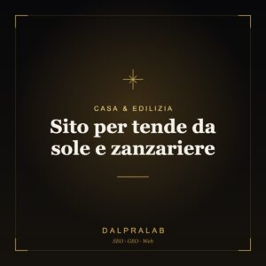 Sito per tende da sole e zanzariere | Dalpralab