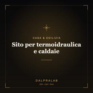 Sito per termoidraulica e caldaie | Dalpralab