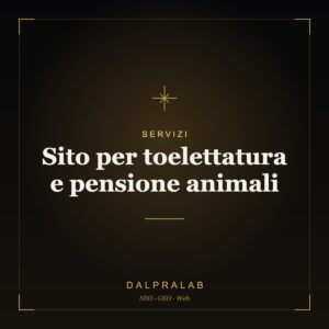 Sito per toelettatura e pensione animali | Dalpralab