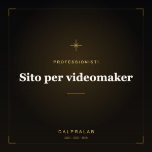 Sito per videomaker | Dalpralab
