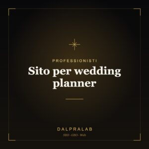 Sito per wedding planner | Dalpralab
