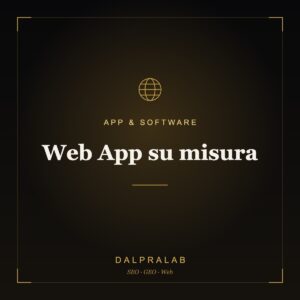 Web App su misura | Dalpralab