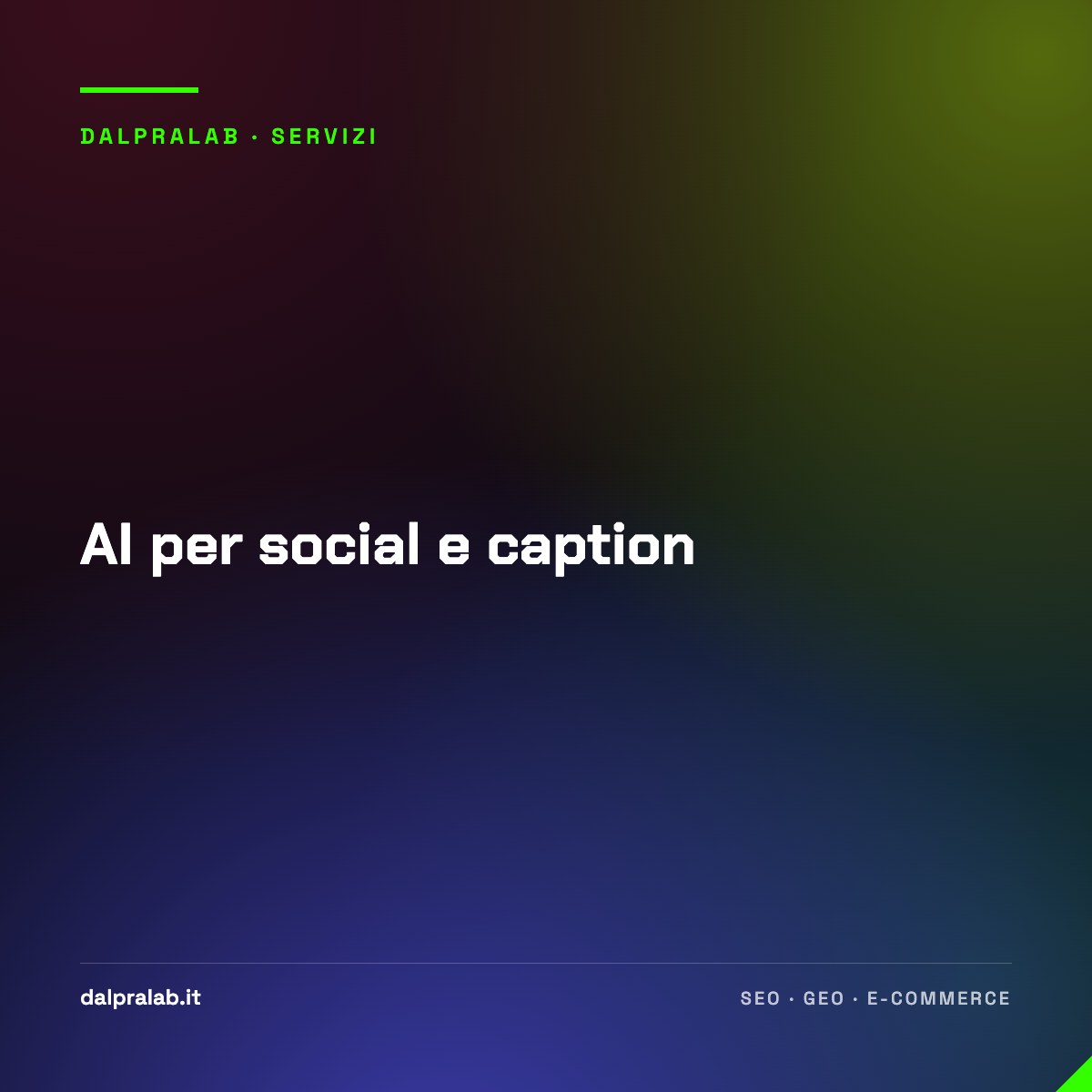 AI per social e caption