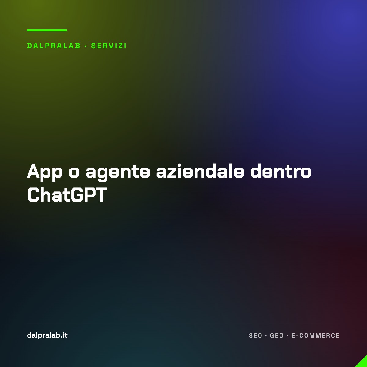 App o agente aziendale dentro ChatGPT