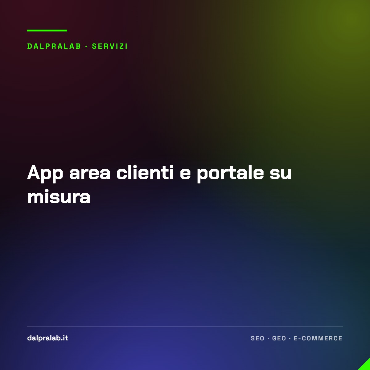 App area clienti e portale su misura