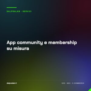 App community e membership su misura