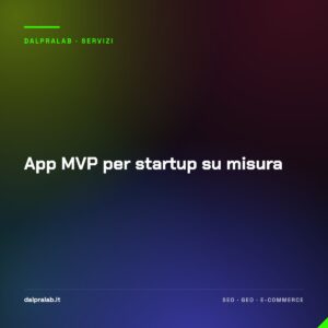 App MVP per startup su misura