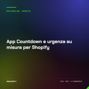 App Countdown e urgenza su misura per Shopify