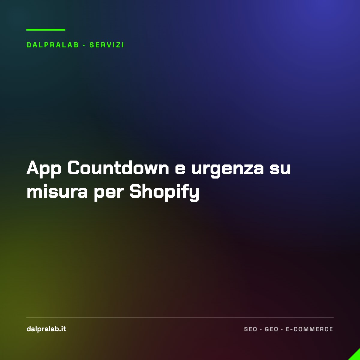 App Countdown e urgenza su misura per Shopify