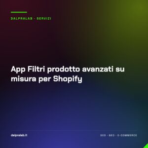 App Filtri prodotto avanzati su misura per Shopify