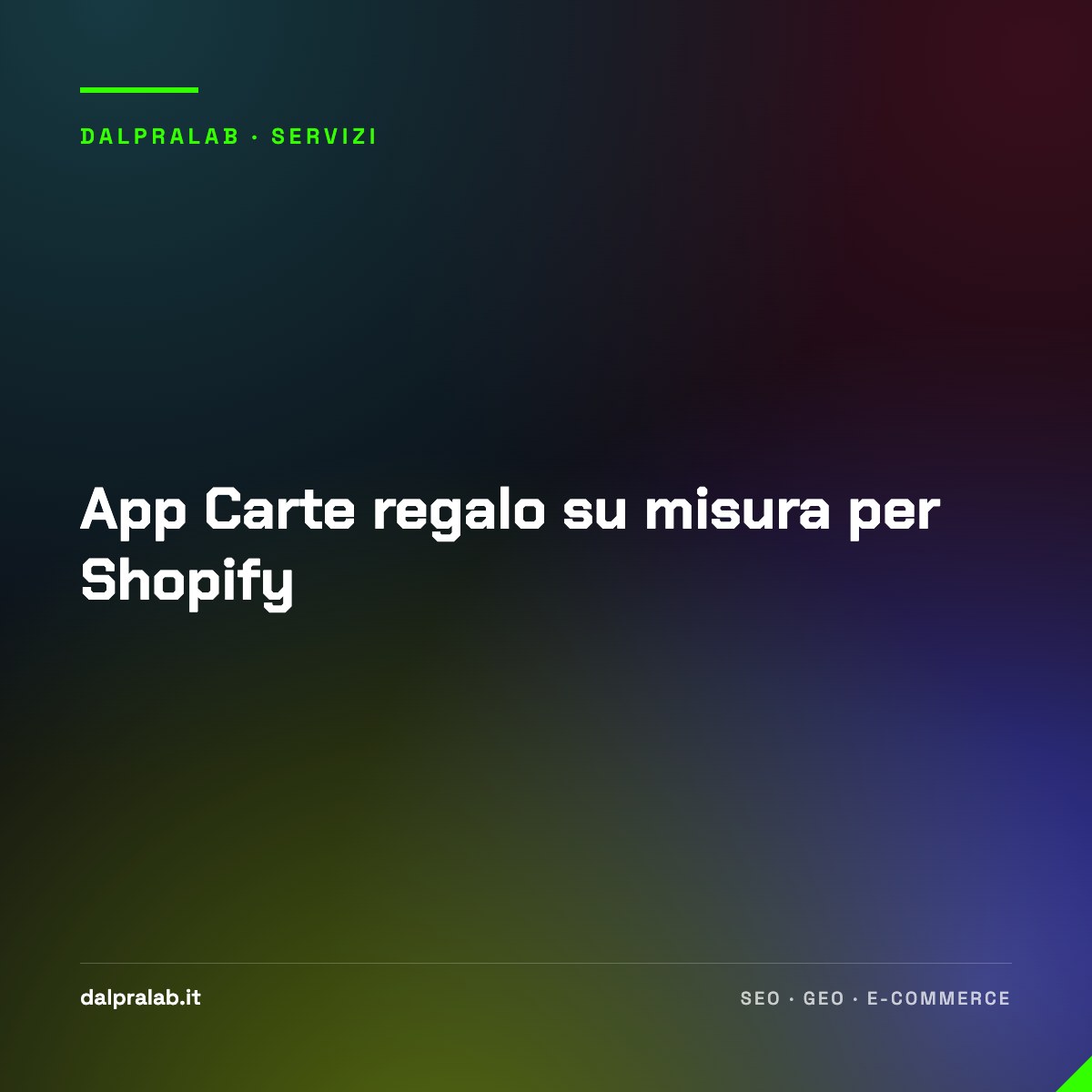 App Carte regalo su misura per Shopify