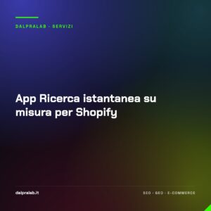 App Ricerca istantanea su misura per Shopify
