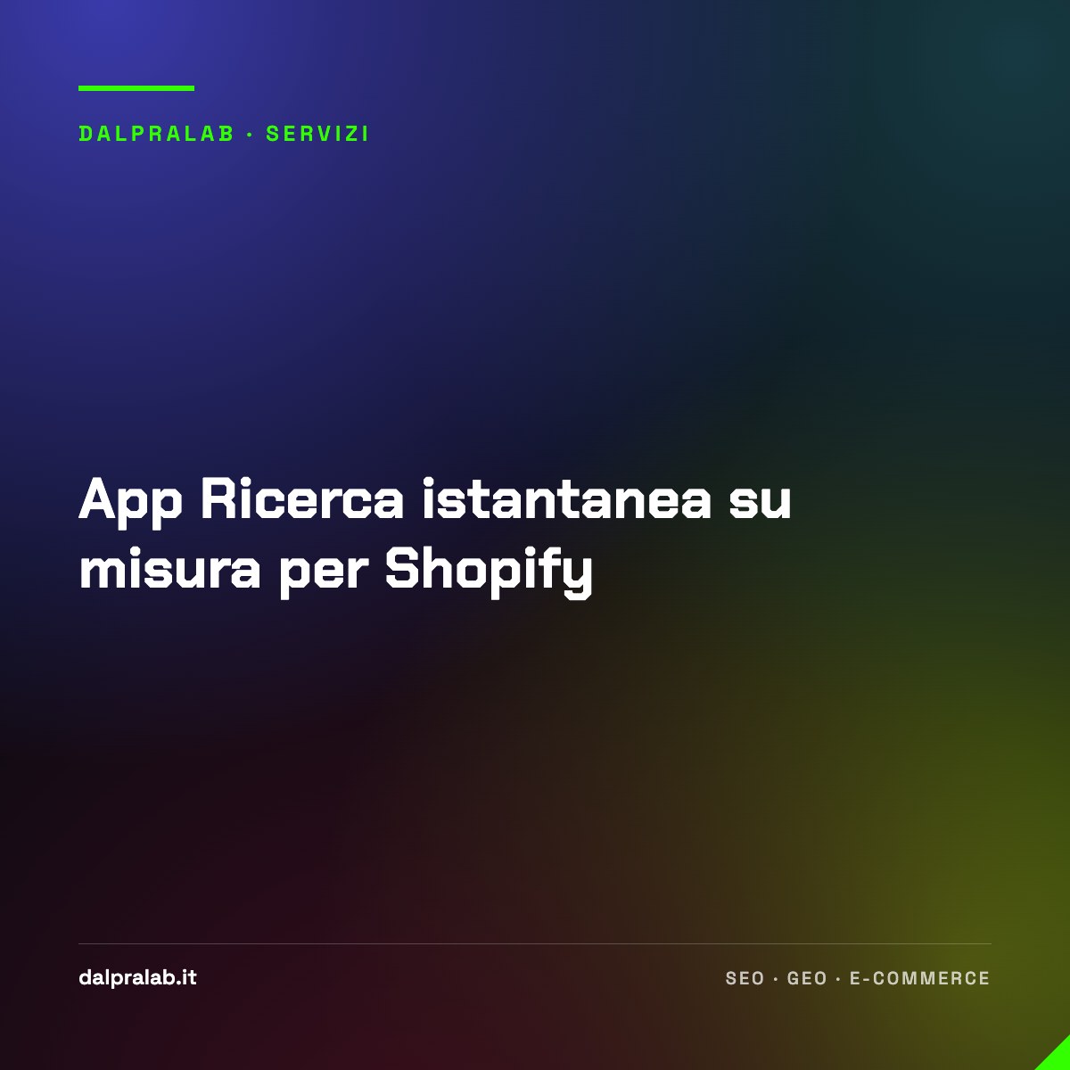 App Ricerca istantanea su misura per Shopify