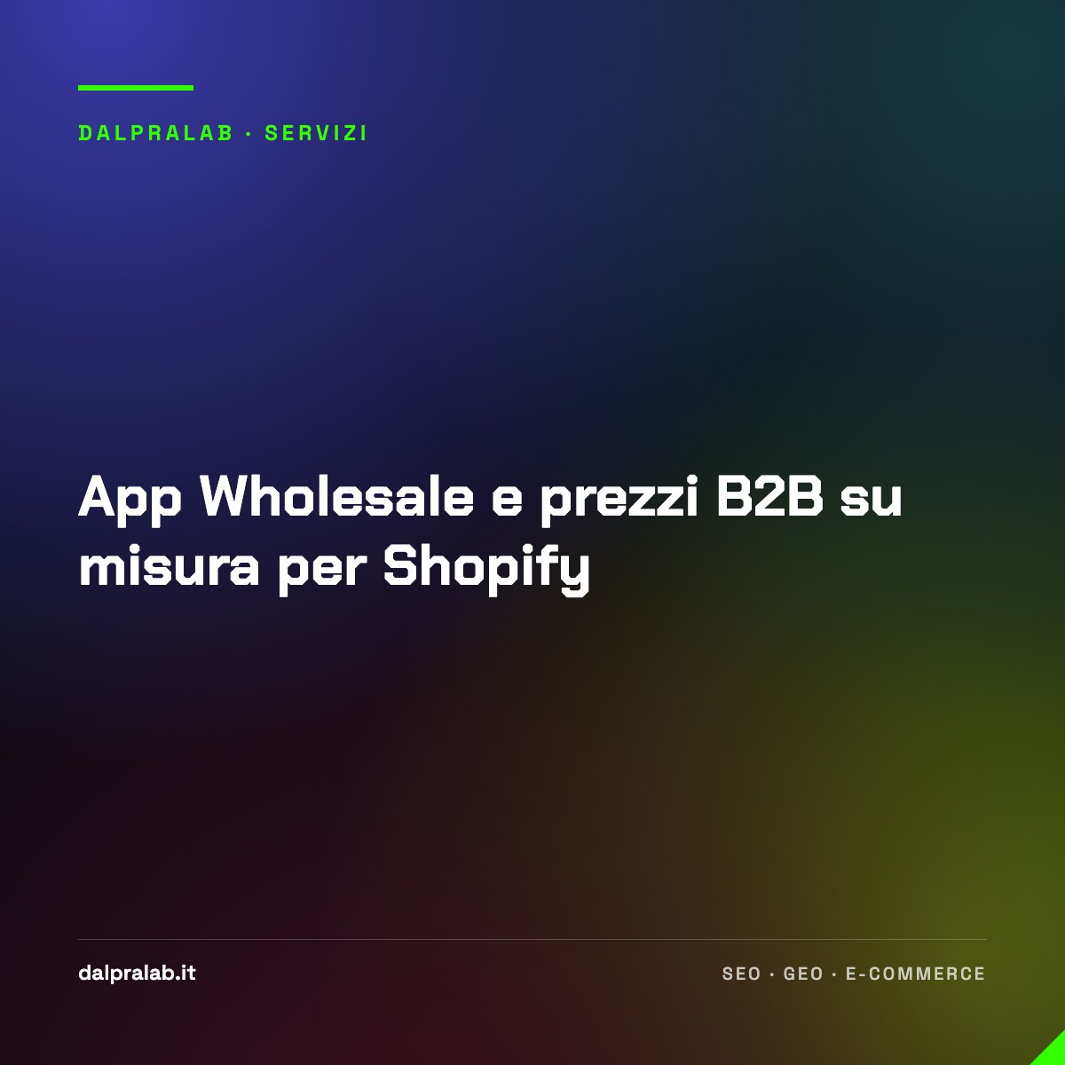 App Wholesale e prezzi B2B su misura per Shopify