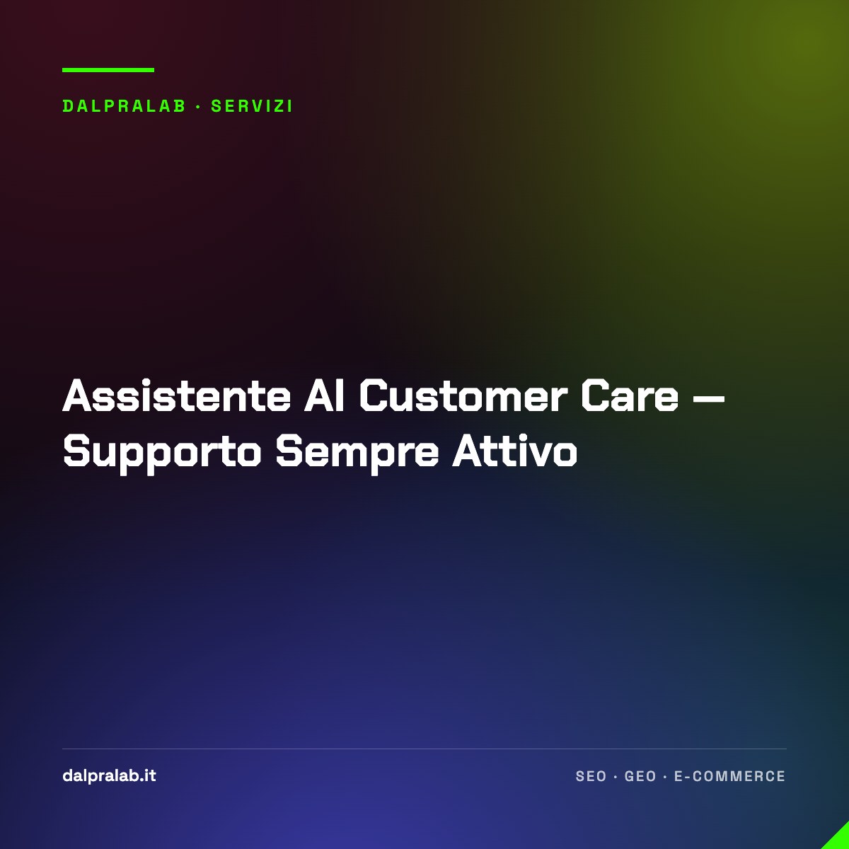 Assistente AI Customer Care — Supporto Sempre Attivo
