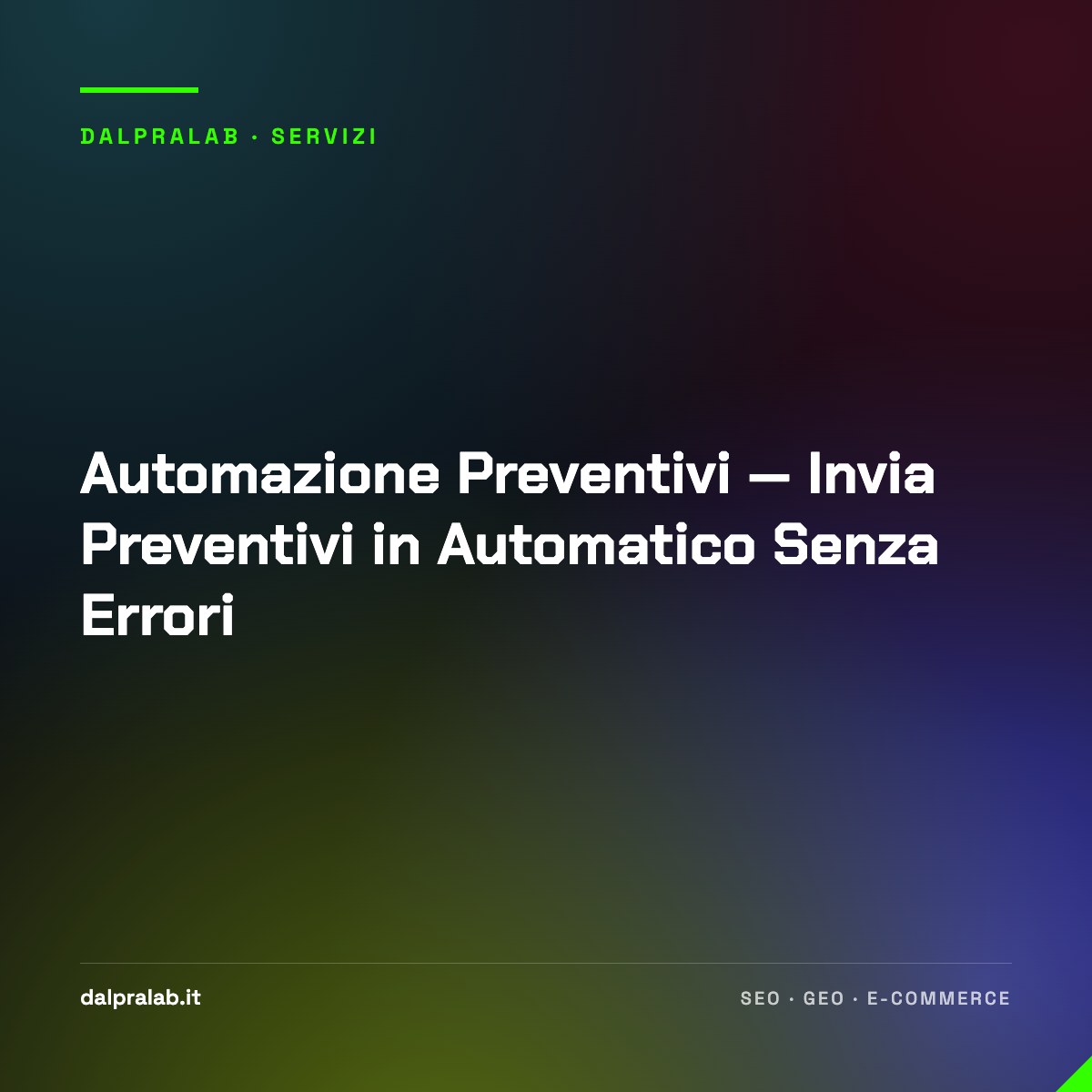 Automazione Preventivi — Invia Preventivi in Automatico Senza Errori