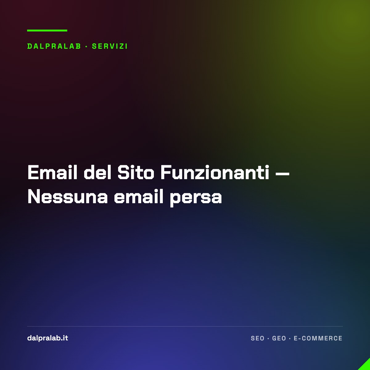 Email del Sito Funzionanti — Nessuna email persa