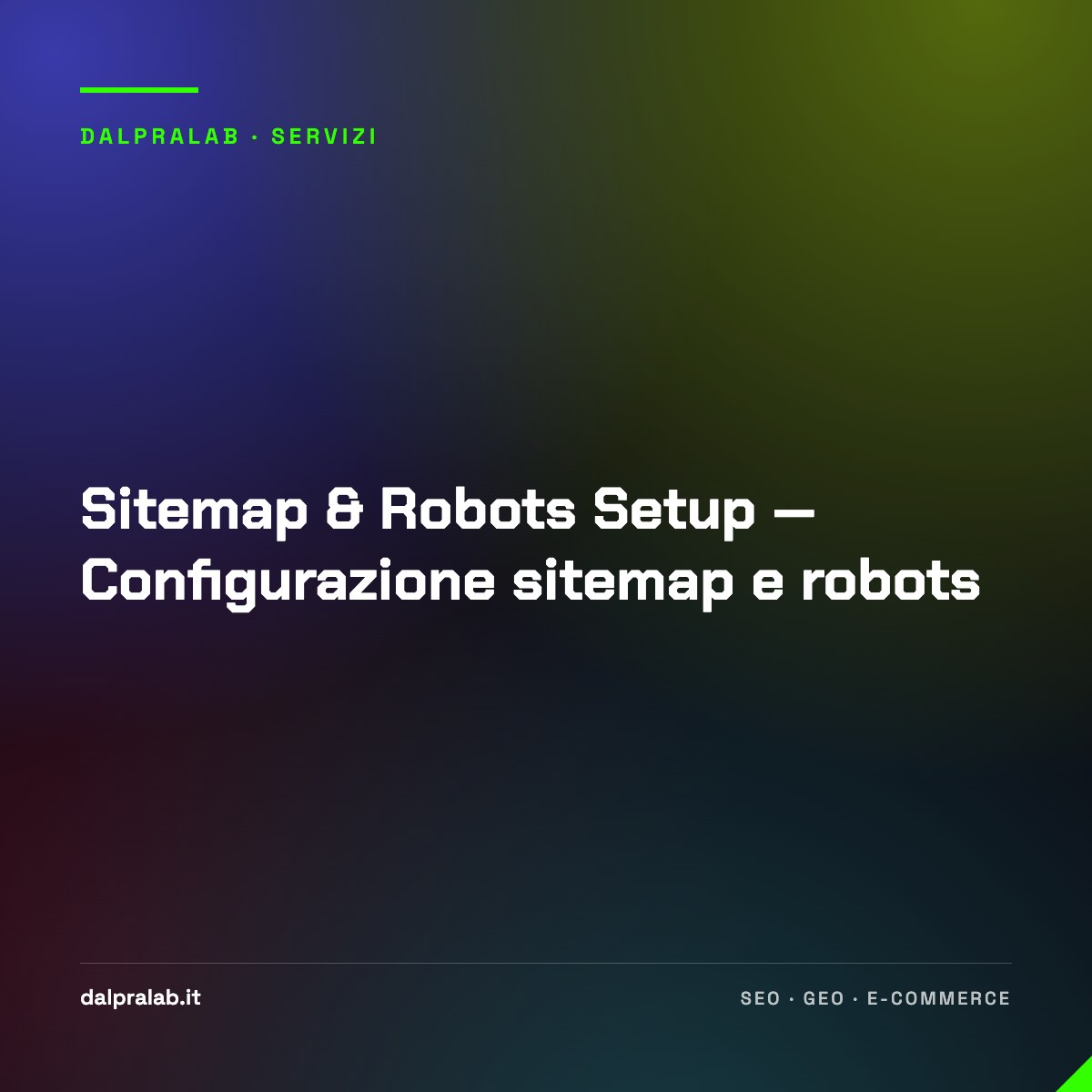 Sitemap & Robots Setup — Configurazione sitemap e robots