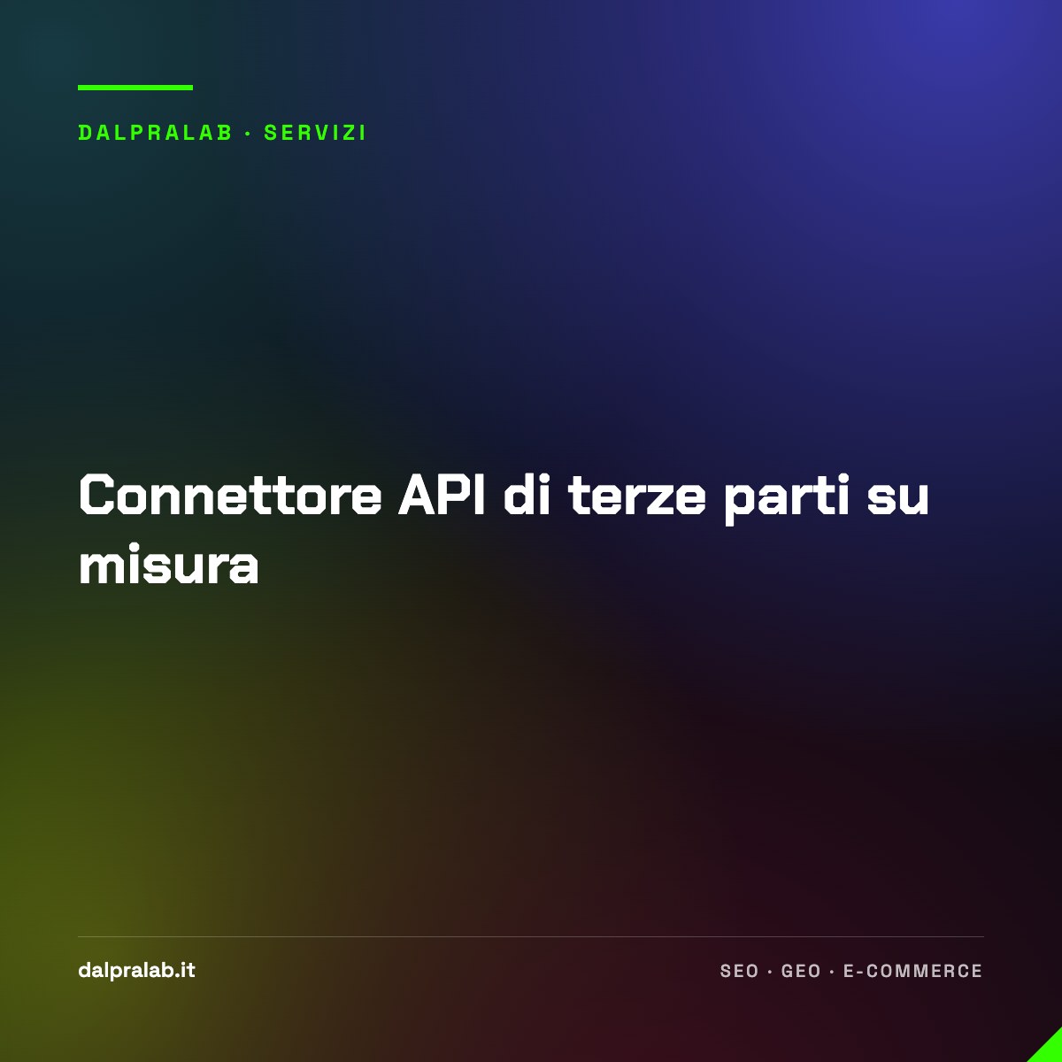 Connettore API di terze parti su misura
