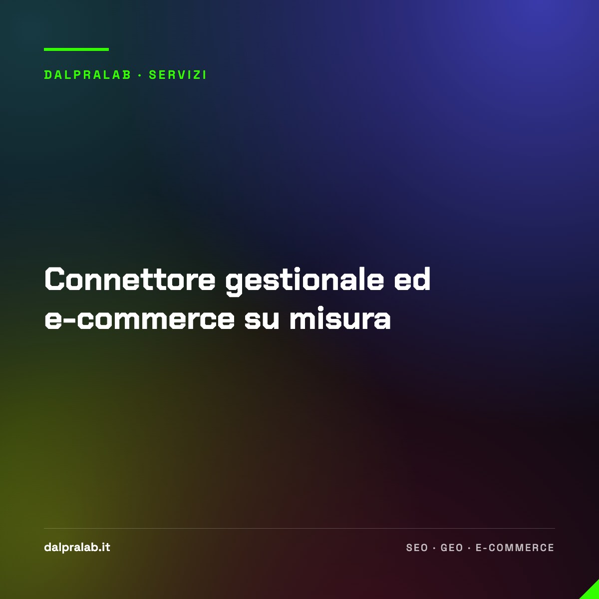 Connettore gestionale ed e-commerce su misura