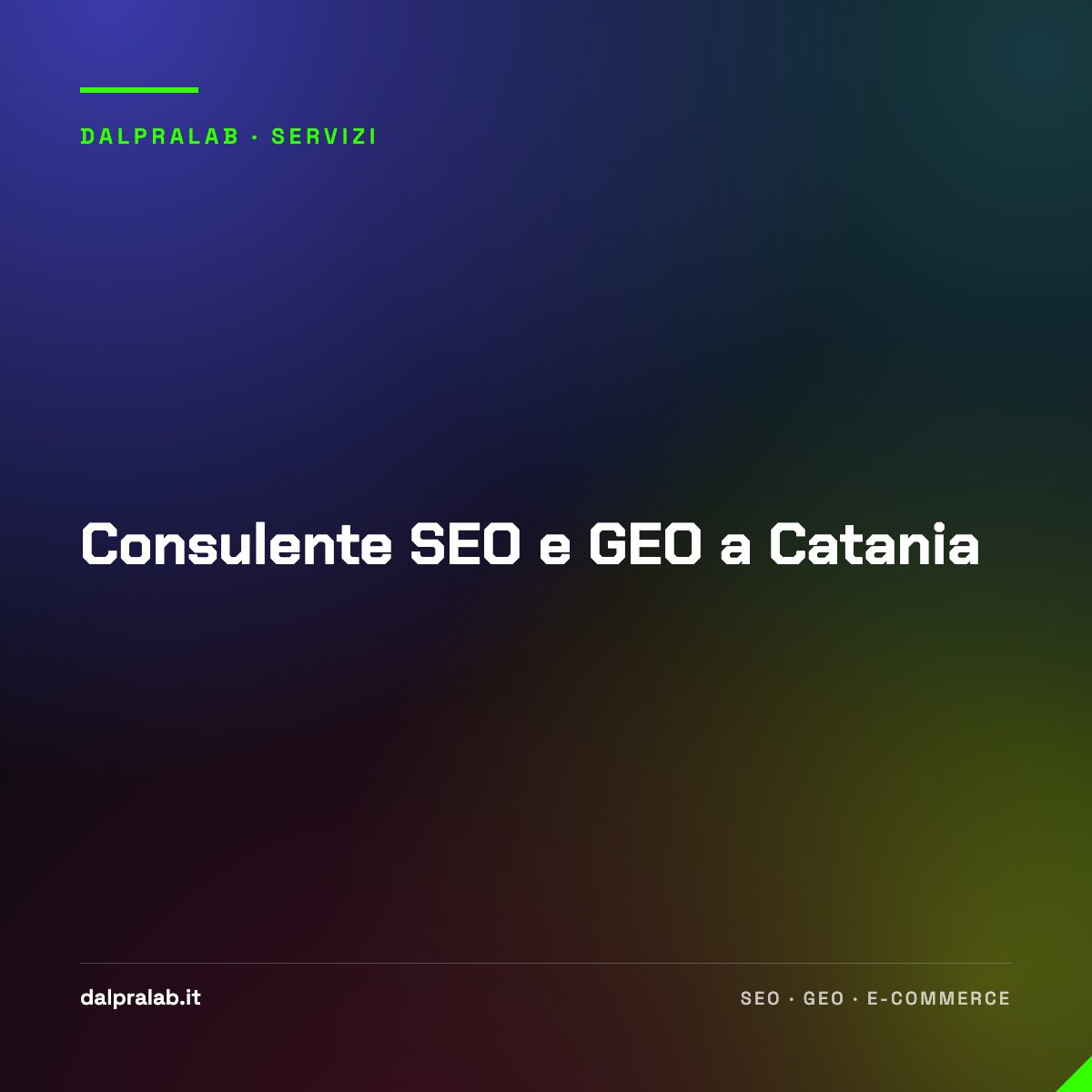 Consulente SEO e GEO a Catania