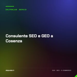Consulente SEO e GEO a Cosenza