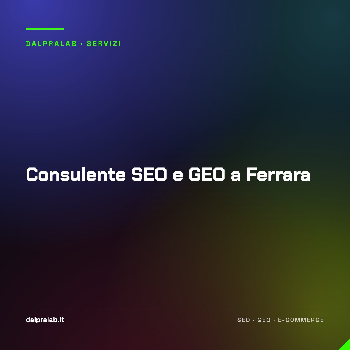 Consulente SEO e GEO a Ferrara
