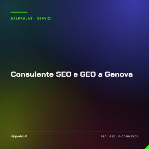 Consulente SEO e GEO a Genova