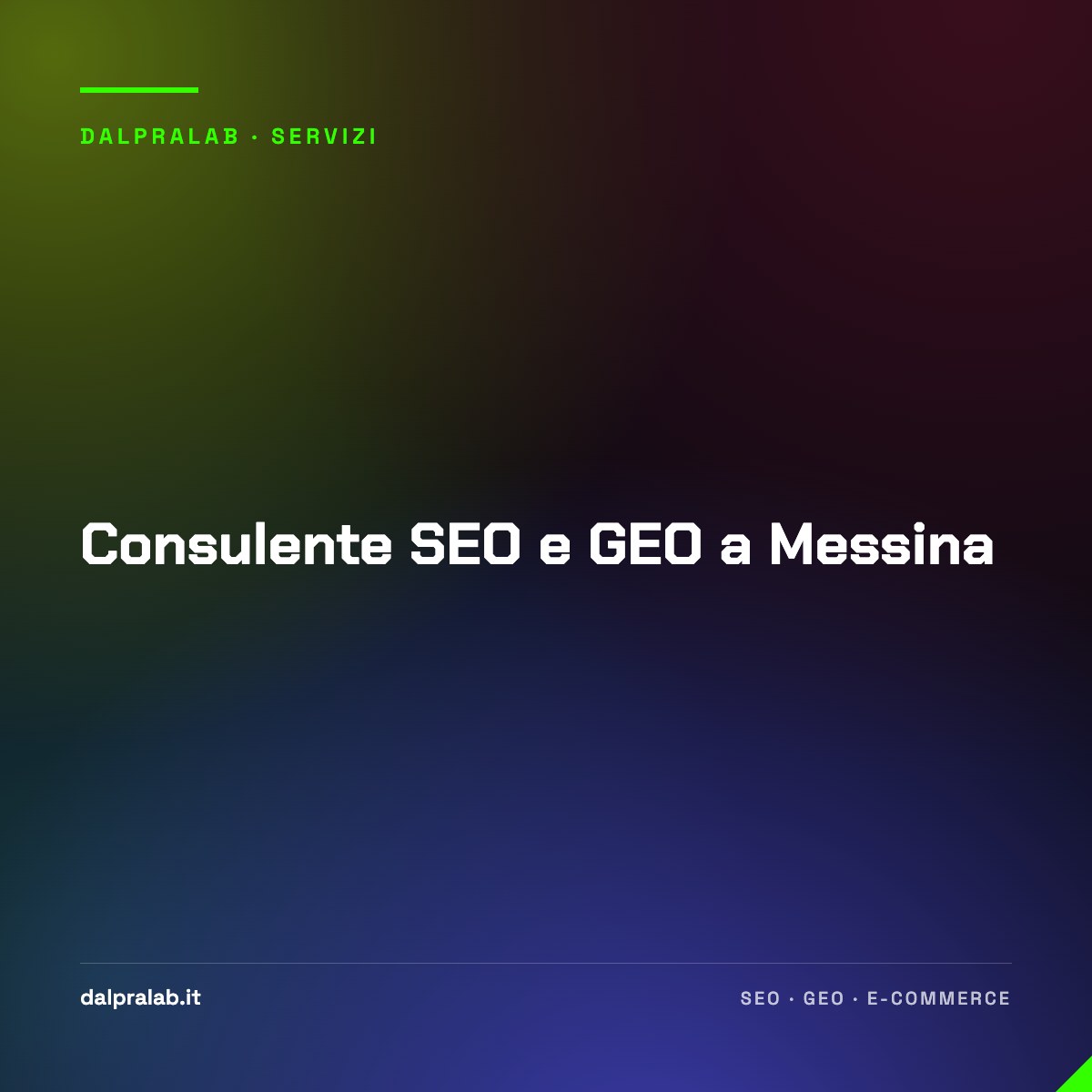 Consulente SEO e GEO a Messina