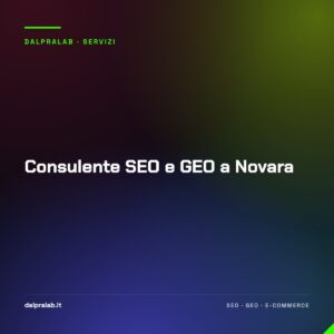 Consulente SEO e GEO a Novara
