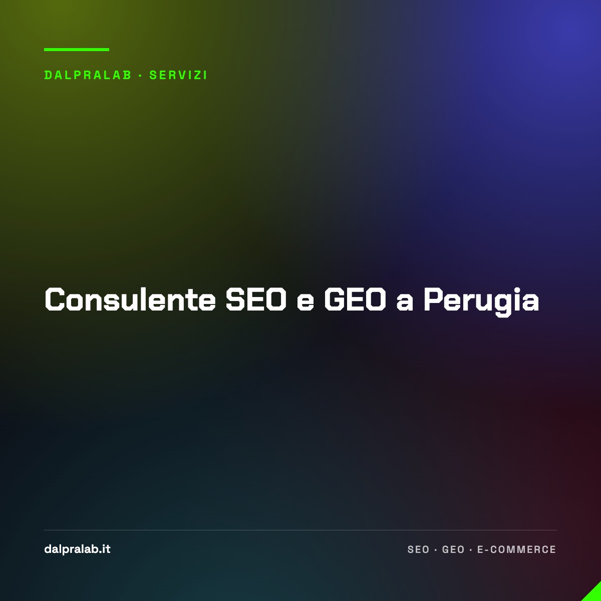 Consulente SEO e GEO a Perugia
