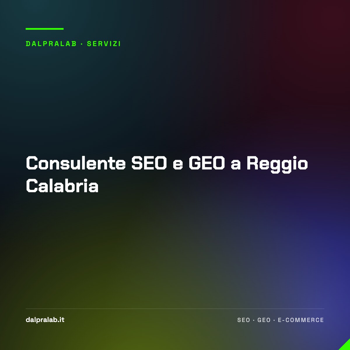 Consulente SEO e GEO a Reggio Calabria
