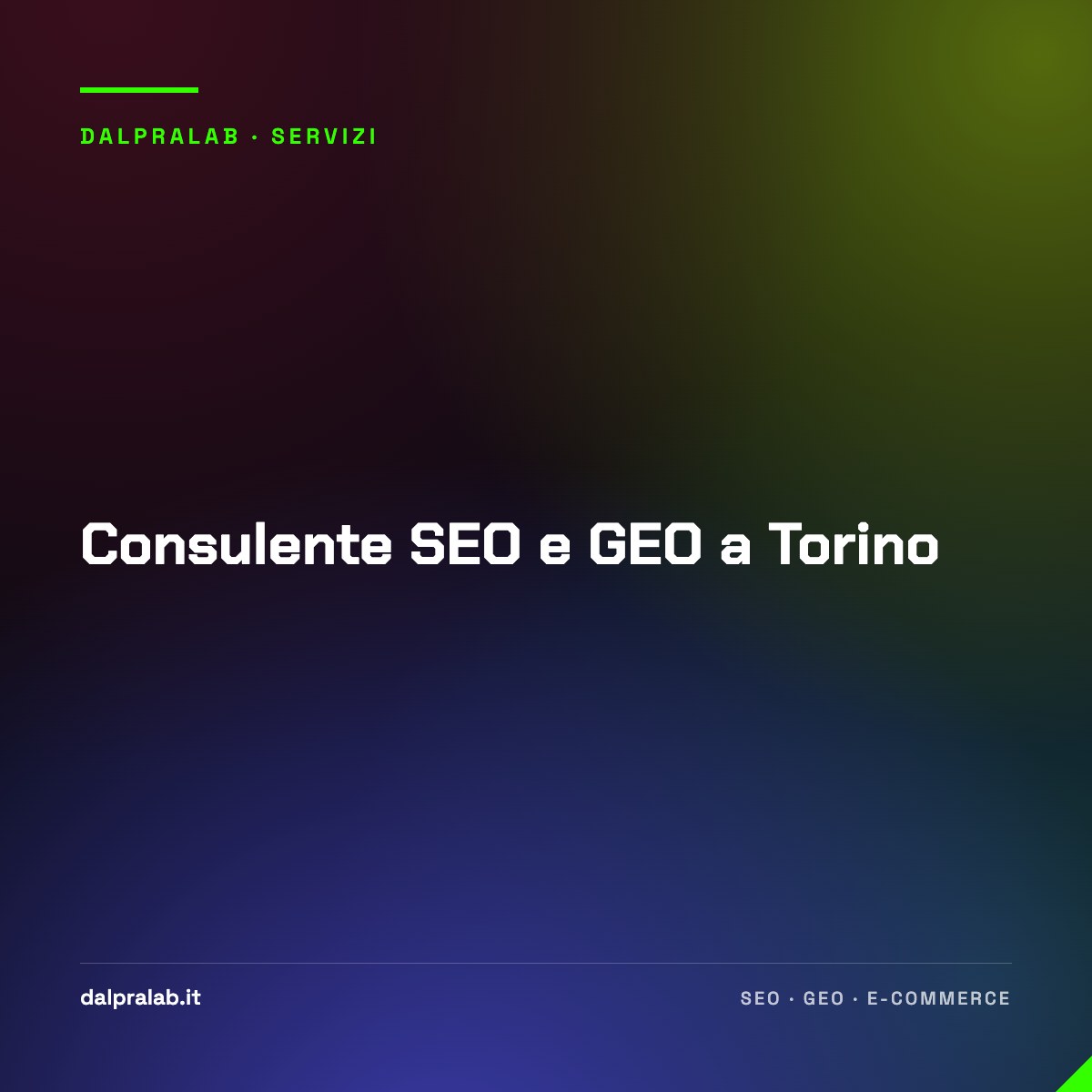 Consulente SEO e GEO a Torino