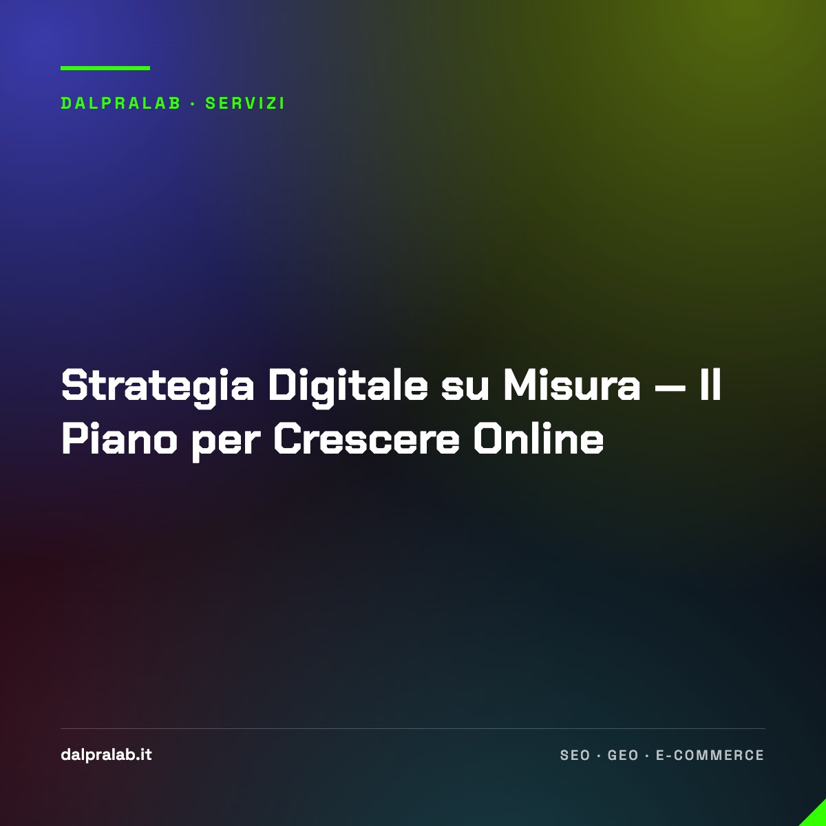 Strategia Digitale su Misura — Il Piano per Crescere Online
