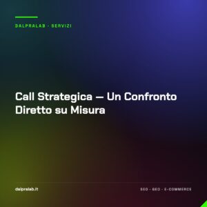 Call Strategica — Un Confronto Diretto su Misura