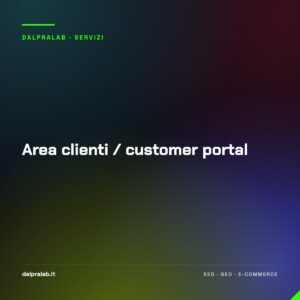 Area clienti / customer portal