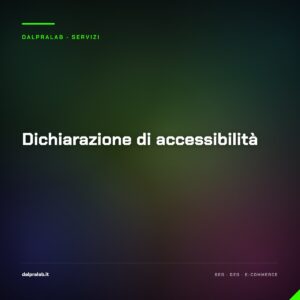 Dichiarazione di accessibilità — servizio di Massimiliano Dal Prà, DalPraLab