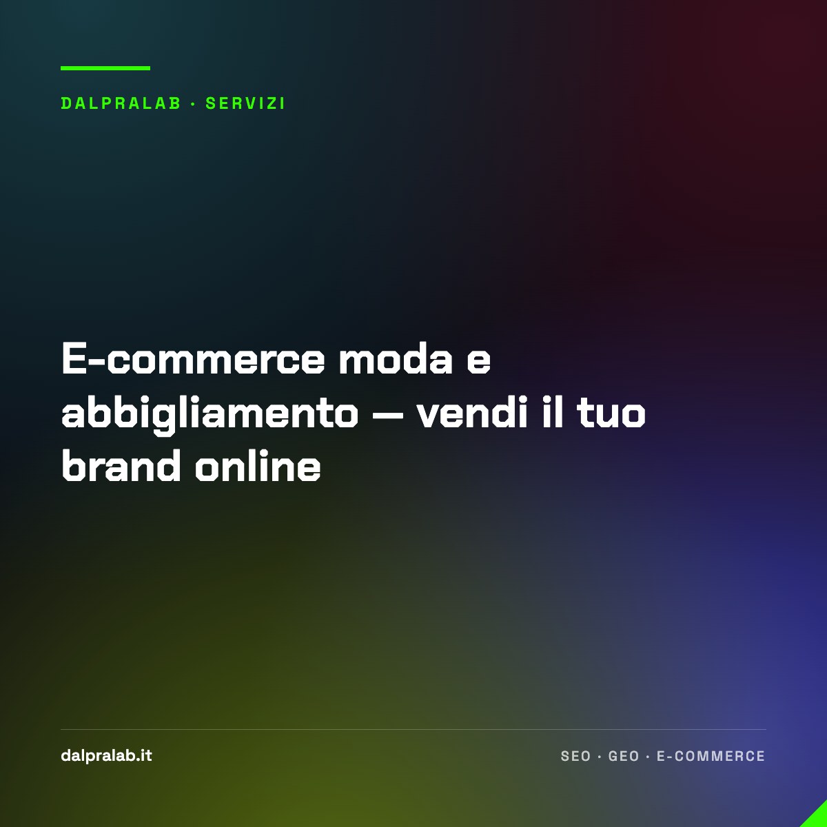 E-commerce moda e abbigliamento — vendi il tuo brand online