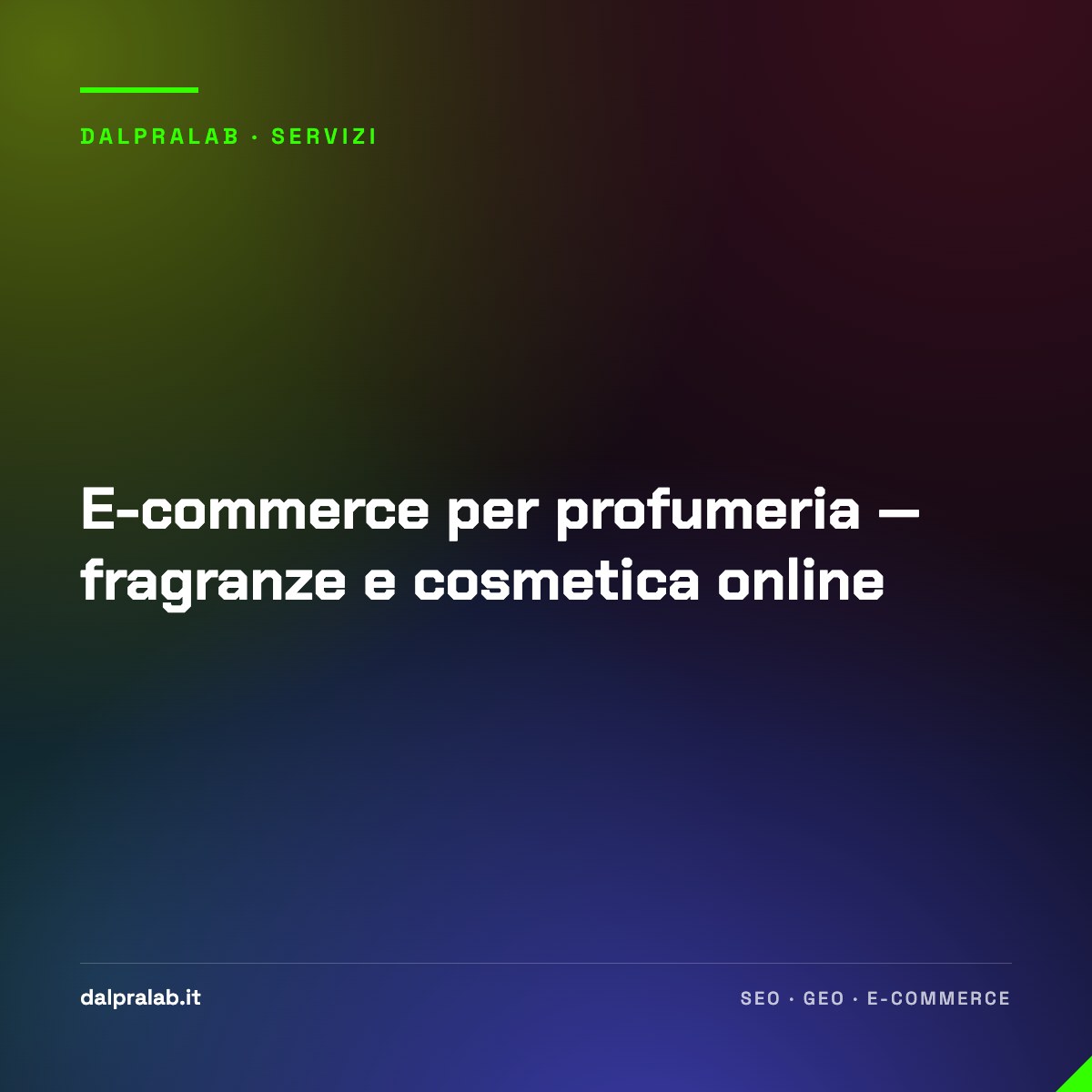 E-commerce per profumeria — fragranze e cosmetica online