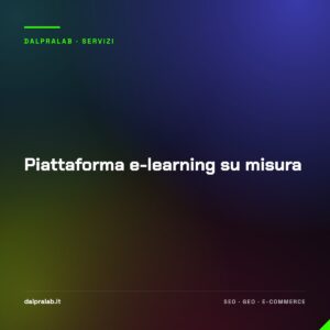 Piattaforma e-learning su misura