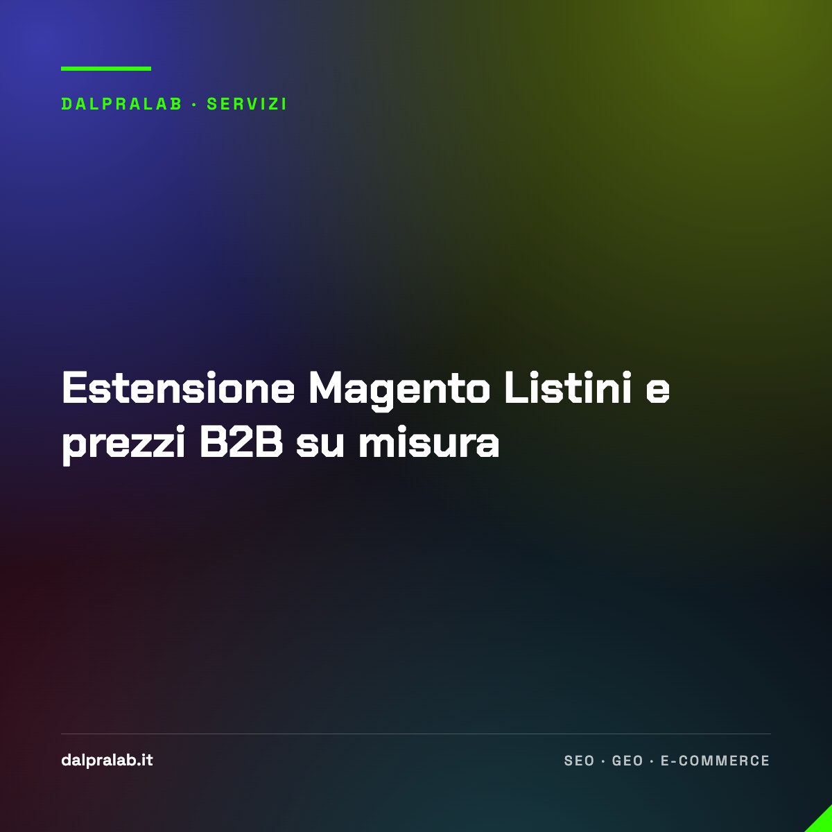 Estensione Magento Listini e prezzi B2B su misura
