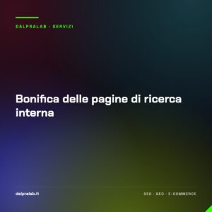 Bonifica delle pagine di ricerca interna