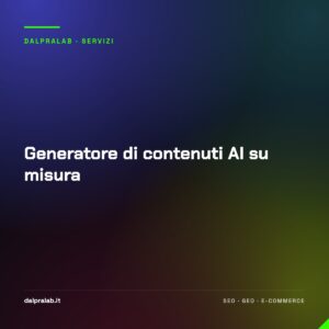 Generatore di contenuti AI su misura