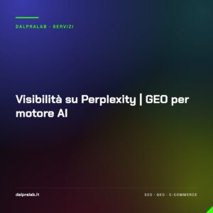Visibilità su Perplexity | GEO per motore AI