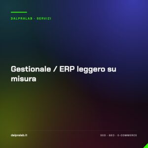 Gestionale / ERP leggero su misura