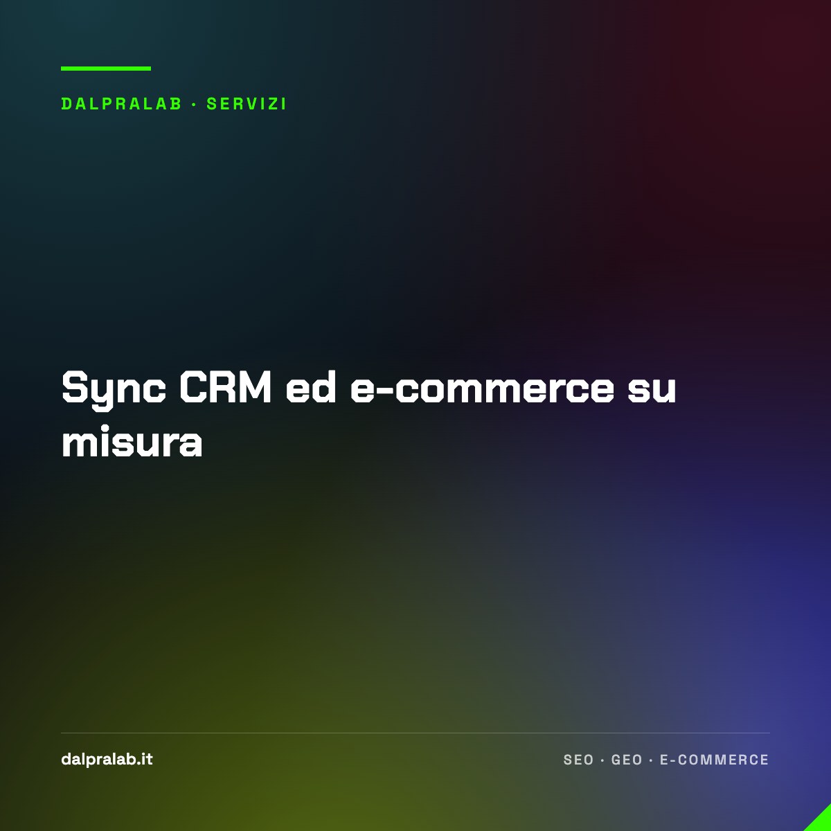 Sync CRM ed e-commerce su misura