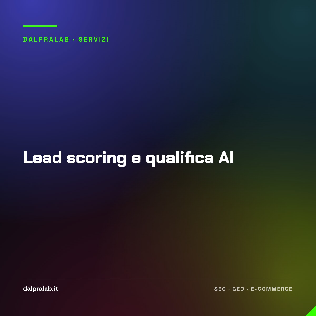 Lead scoring e qualifica AI