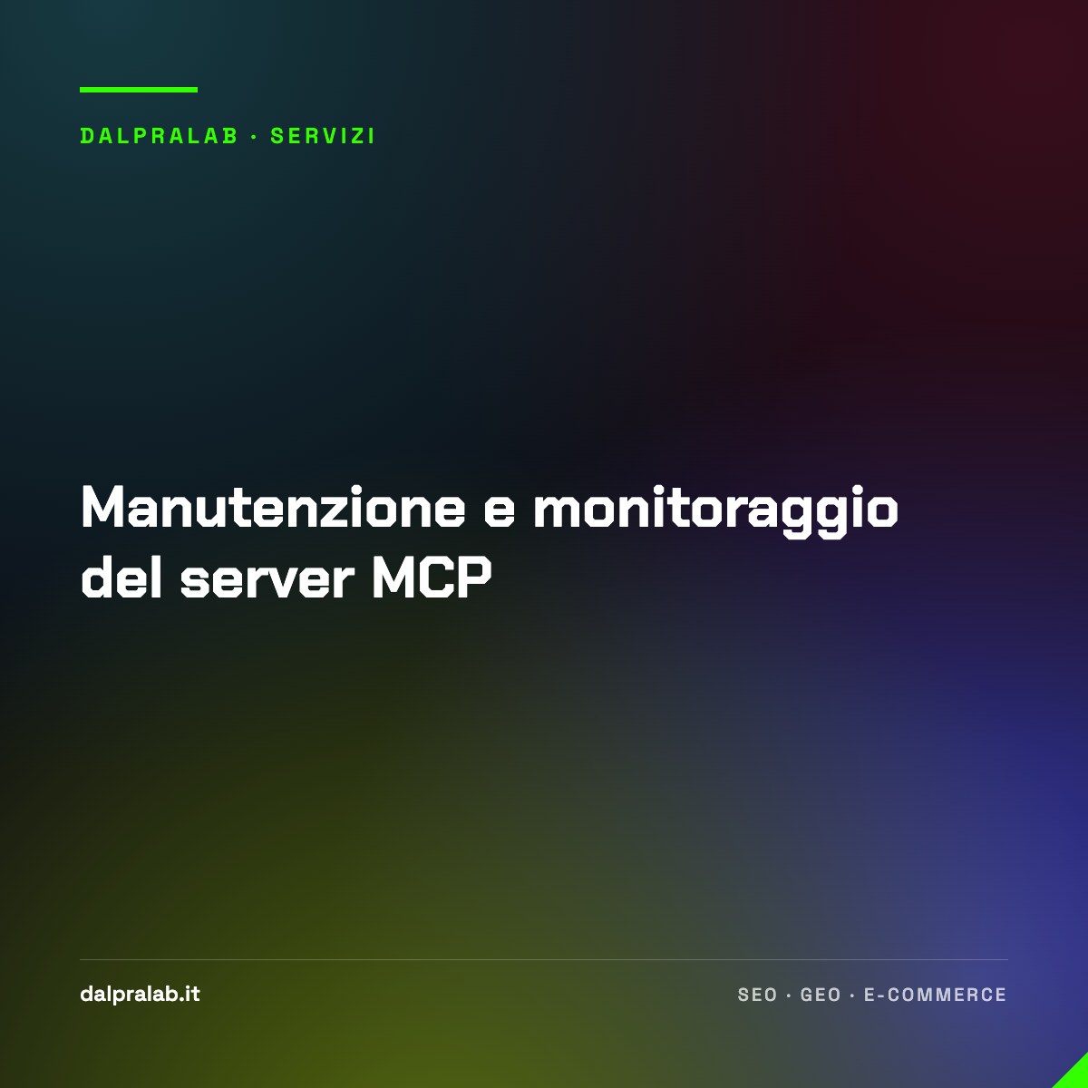 Manutenzione e monitoraggio del server MCP