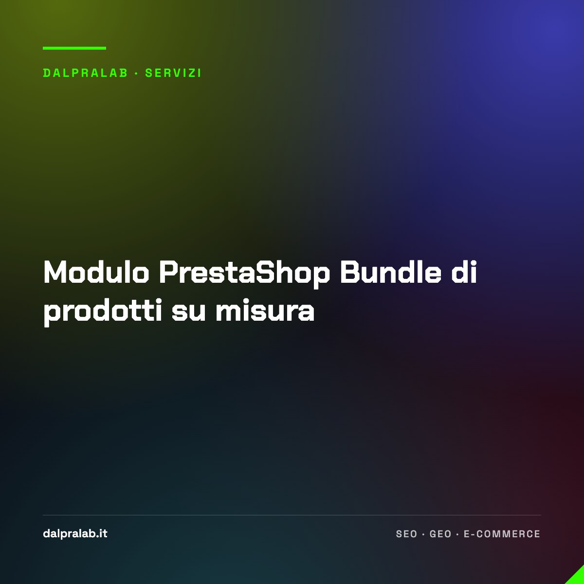 Modulo PrestaShop Bundle di prodotti su misura