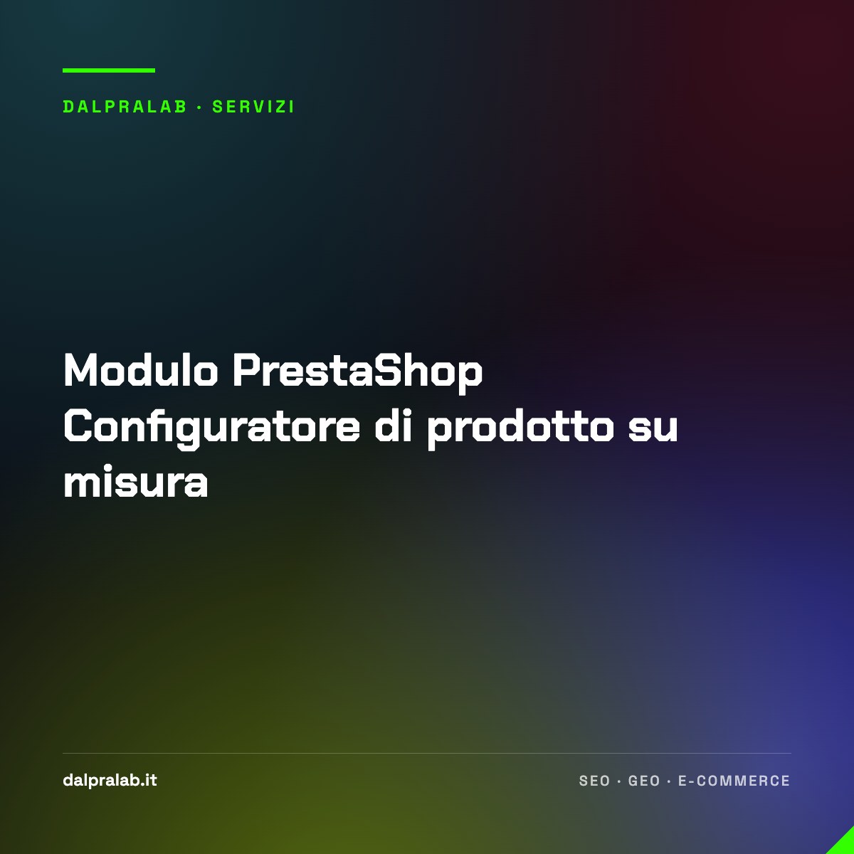 Modulo PrestaShop Configuratore di prodotto su misura